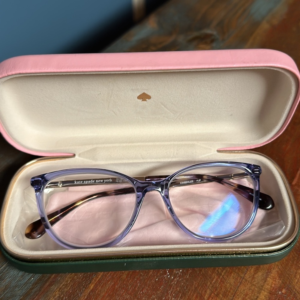 Kate Spade Glass Frames and Case- Brand New